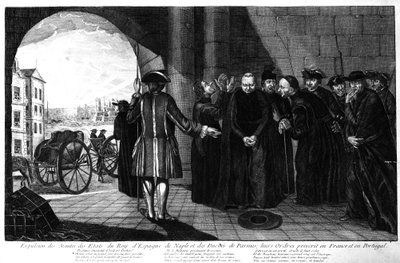 The Expulsion of the Jesuits from the Kingdoms of Spain and Naples and the Duchy of Parma; their Orders banned in France and Portugal, c.1770s by French School